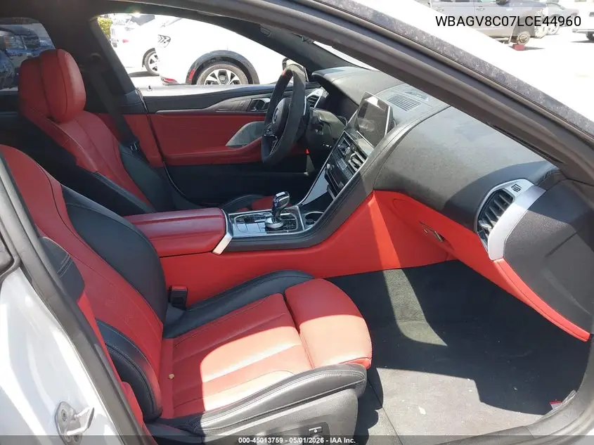 2020 BMW M850I Gtan Coupe xDrive VIN: WBAGV8C07LCE44960 Lot: 45013759