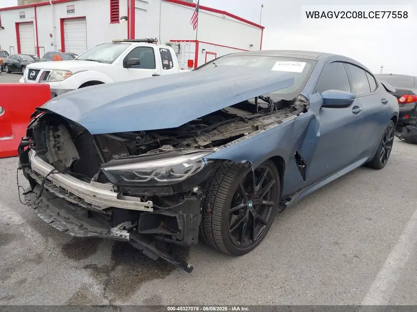 2020 BMW 840I Gran Coupe VIN: WBAGV2C08LCE77558 Lot: 45327076