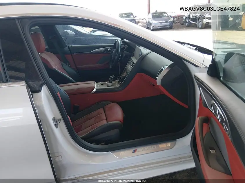 2020 BMW M850I Gtan Coupe xDrive VIN: WBAGV8C03LCE47824 Lot: 45667761