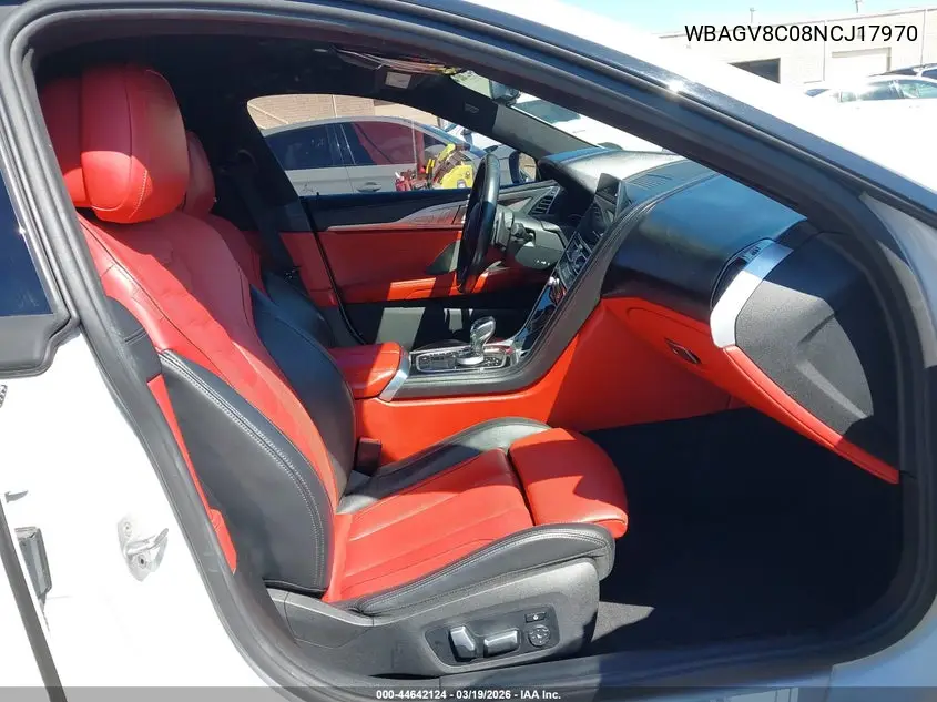 2022 BMW M850I Gtan Coupe xDrive VIN: WBAGV8C08NCJ17970 Lot: 44642124