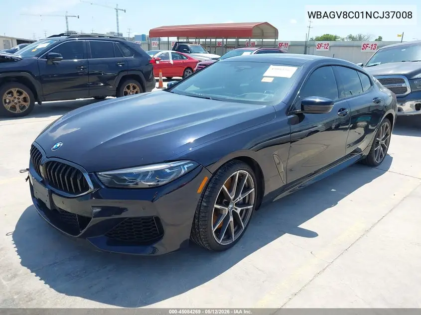 2022 BMW M850I Gtan Coupe xDrive VIN: WBAGV8C01NCJ37008 Lot: 45084269