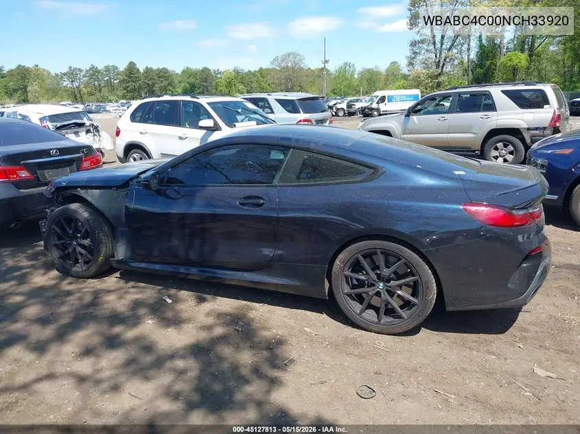 2022 BMW M850I xDrive VIN: WBABC4C00NCH33920 Lot: 45127813