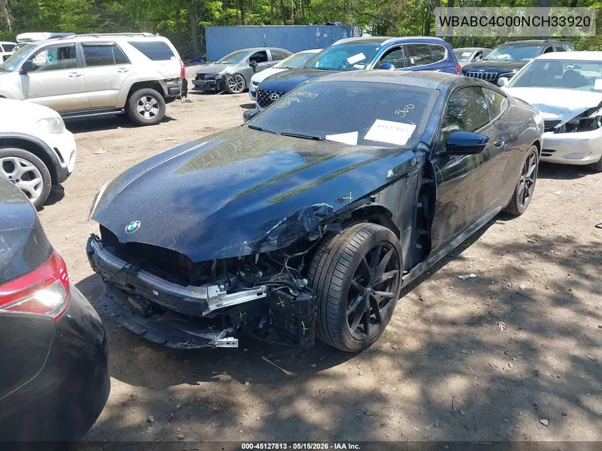 2022 BMW M850I xDrive VIN: WBABC4C00NCH33920 Lot: 45127813