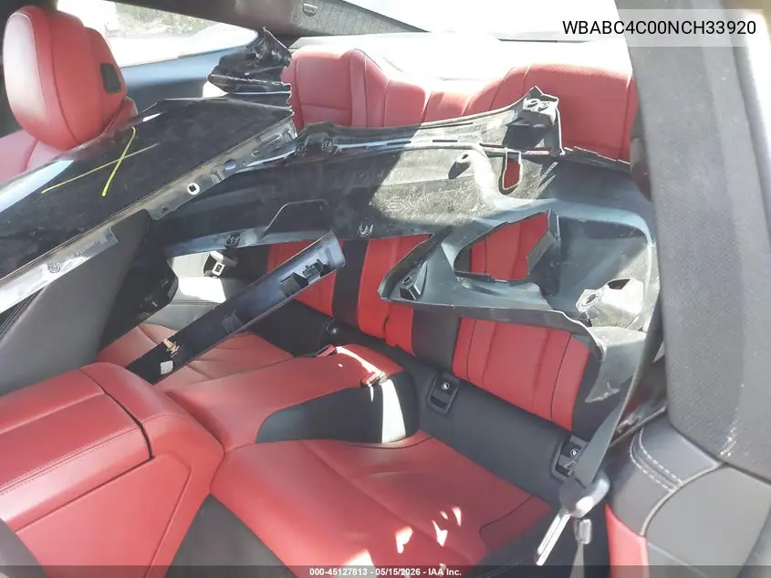 2022 BMW M850I xDrive VIN: WBABC4C00NCH33920 Lot: 45127813