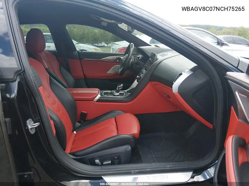 2022 BMW M850I Gtan Coupe xDrive VIN: WBAGV8C07NCH75265 Lot: 45205697