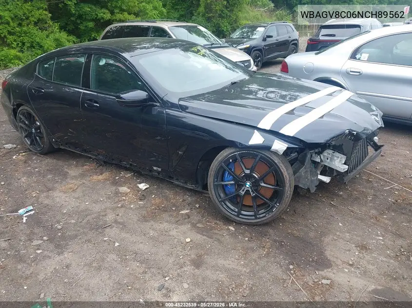2022 BMW M850I Gtan Coupe xDrive VIN: WBAGV8C06NCH89562 Lot: 45232539