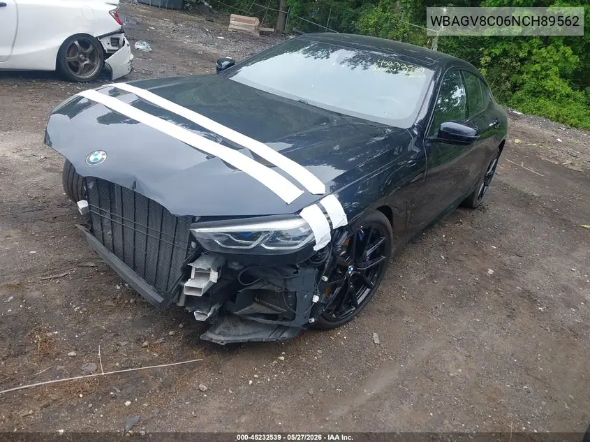 2022 BMW M850I Gtan Coupe xDrive VIN: WBAGV8C06NCH89562 Lot: 45232539