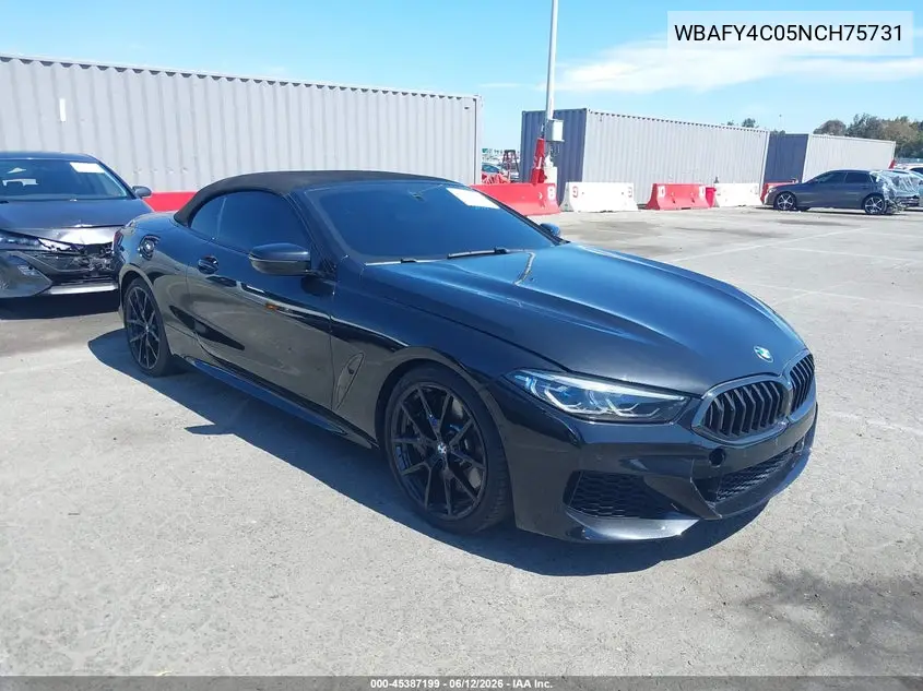 2022 BMW M850I xDrive VIN: WBAFY4C05NCH75731 Lot: 45387199