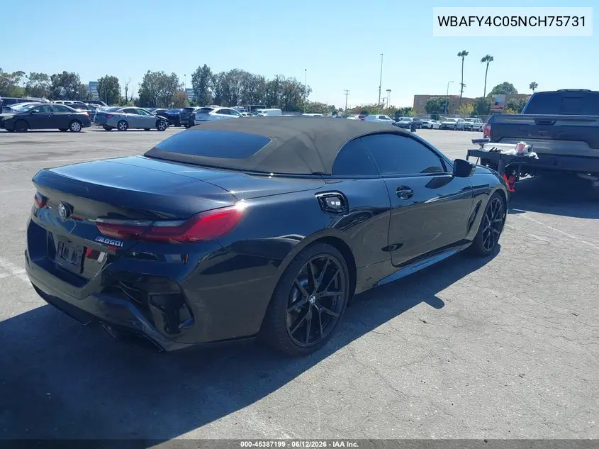 2022 BMW M850I xDrive VIN: WBAFY4C05NCH75731 Lot: 45387199