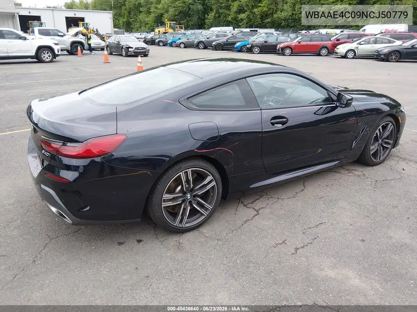 2022 BMW 840 I xDrive VIN: WBAAE4C09NCJ50779 Lot: 45436640