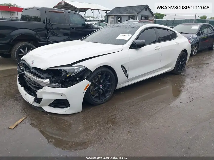 2023 BMW M850I Gtan Coupe xDrive VIN: WBAGV8C08PCL12048 Lot: 45083277