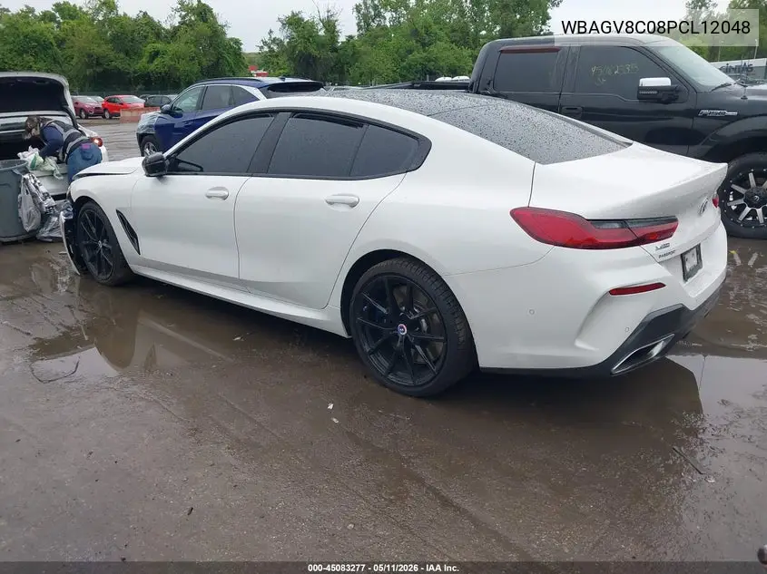 2023 BMW M850I Gtan Coupe xDrive VIN: WBAGV8C08PCL12048 Lot: 45083277