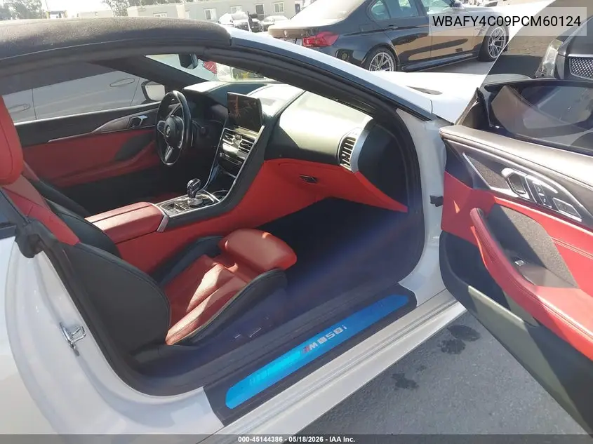 2023 BMW M850I xDrive VIN: WBAFY4C09PCM60124 Lot: 45144386