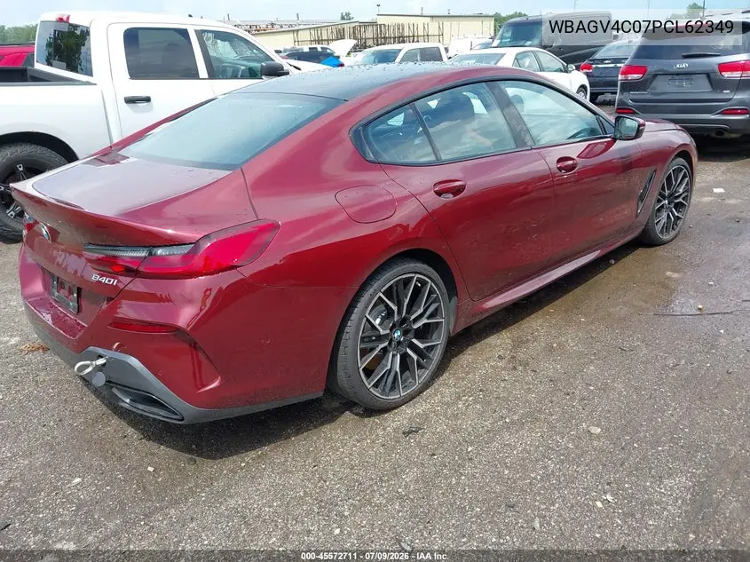 2023 BMW 840 Gran Coupe I xDrive VIN: WBAGV4C07PCL62349 Lot: 45572711