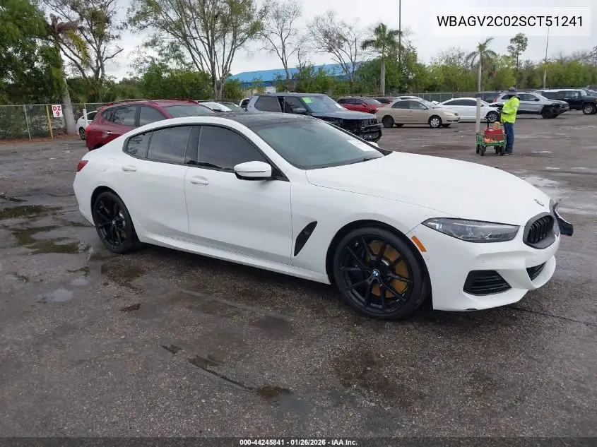 2025 BMW 840I Gran Coupe VIN: WBAGV2C02SCT51241 Lot: 44245841