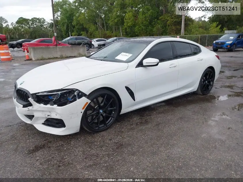 2025 BMW 840I Gran Coupe VIN: WBAGV2C02SCT51241 Lot: 44245841