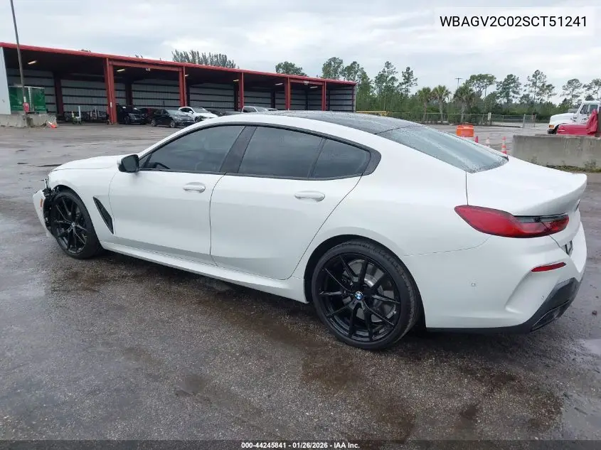 2025 BMW 840I Gran Coupe VIN: WBAGV2C02SCT51241 Lot: 44245841