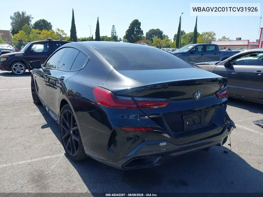 2026 BMW 840I Gran Coupe VIN: WBAGV2C01TCV31926 Lot: 45342287