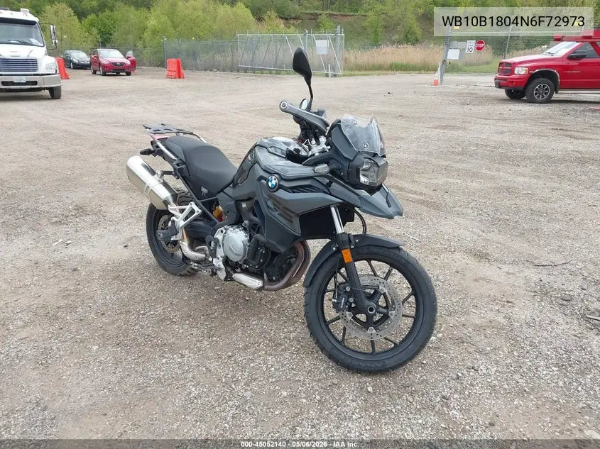 2022 BMW F 750 Gs VIN: WB10B1804N6F72973 Lot: 45052140