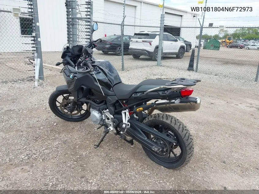 2022 BMW F 750 Gs VIN: WB10B1804N6F72973 Lot: 45052140