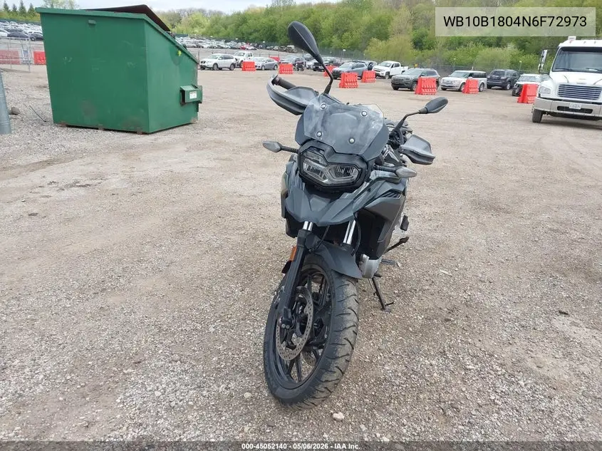 2022 BMW F 750 Gs VIN: WB10B1804N6F72973 Lot: 45052140