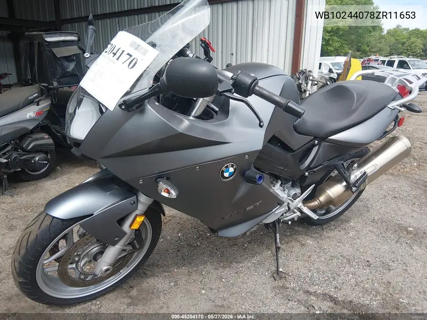 2008 BMW F800 St VIN: WB10244078ZR11653 Lot: 45204170