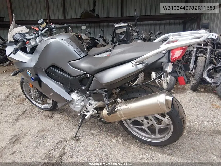 2008 BMW F800 St VIN: WB10244078ZR11653 Lot: 45204170