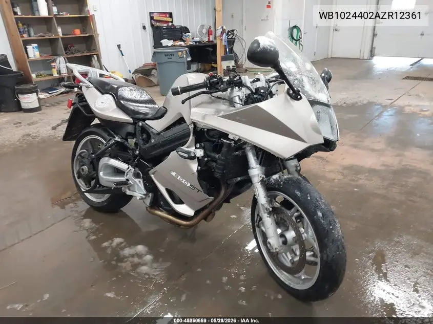 2010 BMW F800 St VIN: WB1024402AZR12361 Lot: 45250559