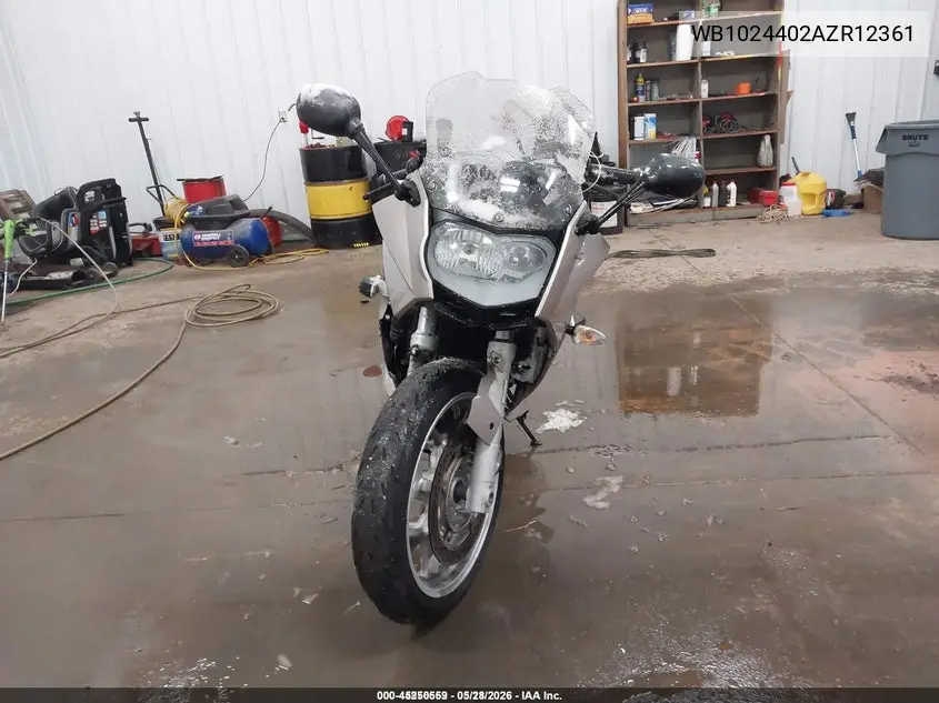 2010 BMW F800 St VIN: WB1024402AZR12361 Lot: 45250559