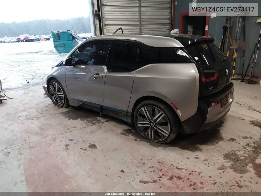 2014 BMW I3 Base W/Range Extender VIN: WBY1Z4C51EV273417 Lot: 44602895