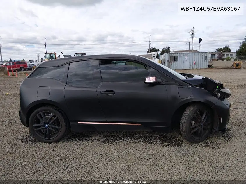 2014 BMW I3 Base W/Range Extender VIN: WBY1Z4C57EVX63067 Lot: 45098078