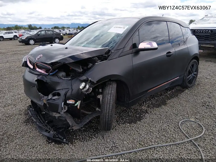 2014 BMW I3 Base W/Range Extender VIN: WBY1Z4C57EVX63067 Lot: 45098078