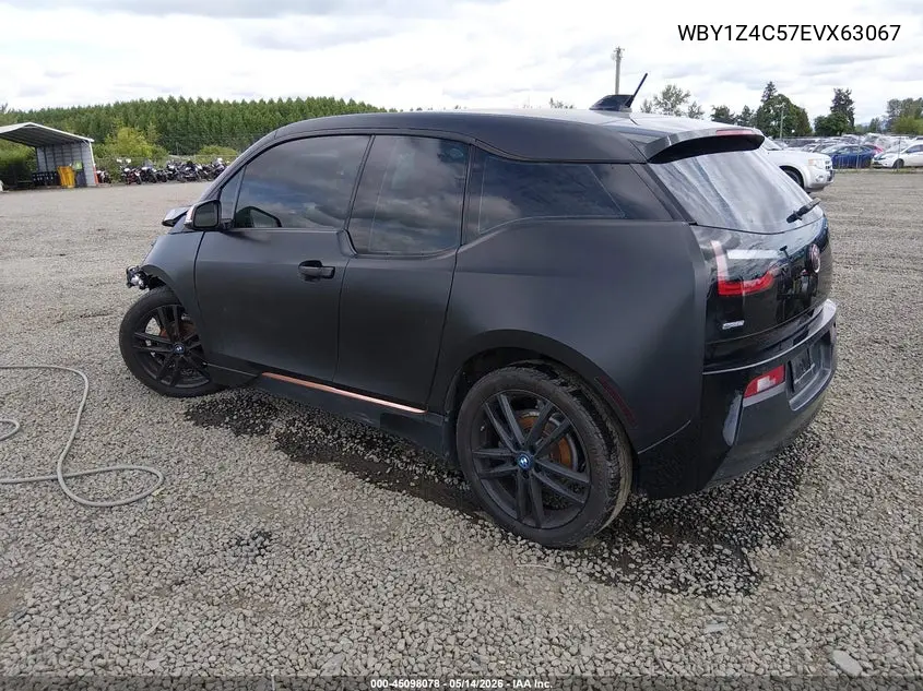 2014 BMW I3 Base W/Range Extender VIN: WBY1Z4C57EVX63067 Lot: 45098078