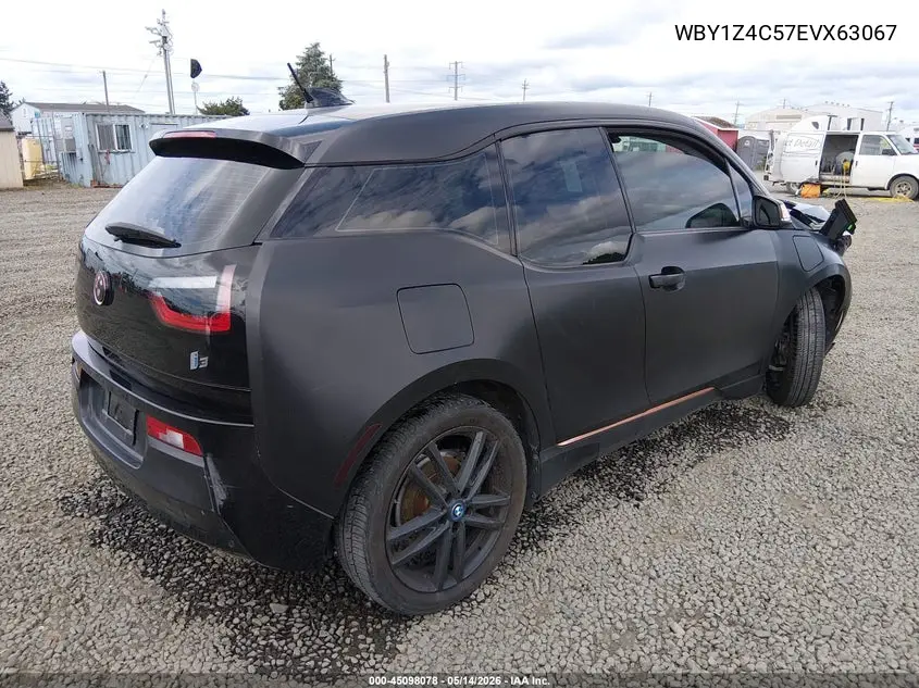 2014 BMW I3 Base W/Range Extender VIN: WBY1Z4C57EVX63067 Lot: 45098078