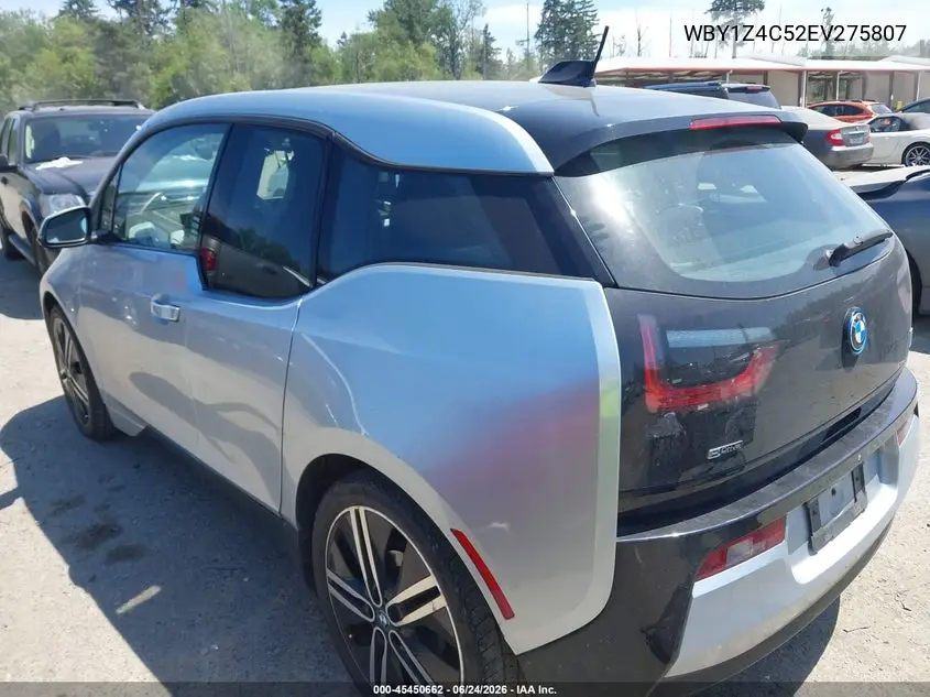 2014 BMW I3 Base W/Range Extender VIN: WBY1Z4C52EV275807 Lot: 45450662