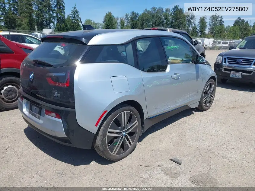 2014 BMW I3 Base W/Range Extender VIN: WBY1Z4C52EV275807 Lot: 45450662