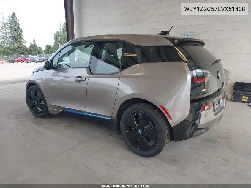 2014 BMW I3 VIN: WBY1Z2C57EVX51408 Lot: 45656606