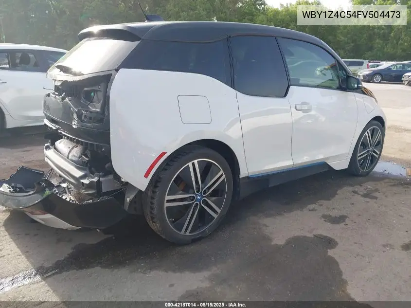 2015 BMW I3 Base W/Range Extender VIN: WBY1Z4C54FV504473 Lot: 42187014