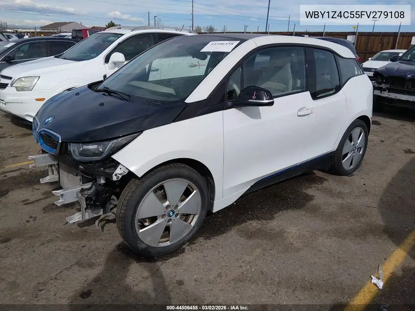 2015 BMW I3 Base W/Range Extender VIN: WBY1Z4C55FV279108 Lot: 44506458