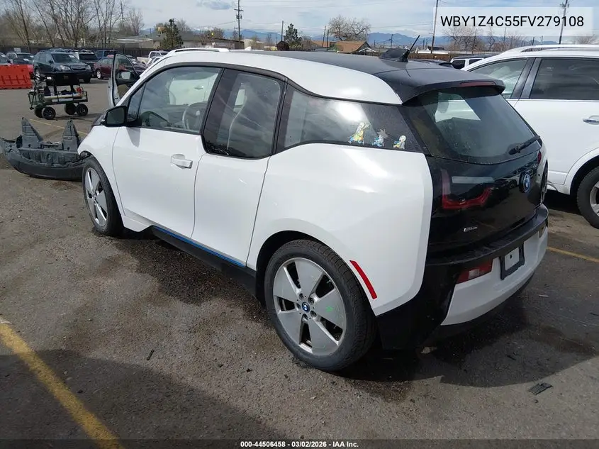 2015 BMW I3 Base W/Range Extender VIN: WBY1Z4C55FV279108 Lot: 44506458