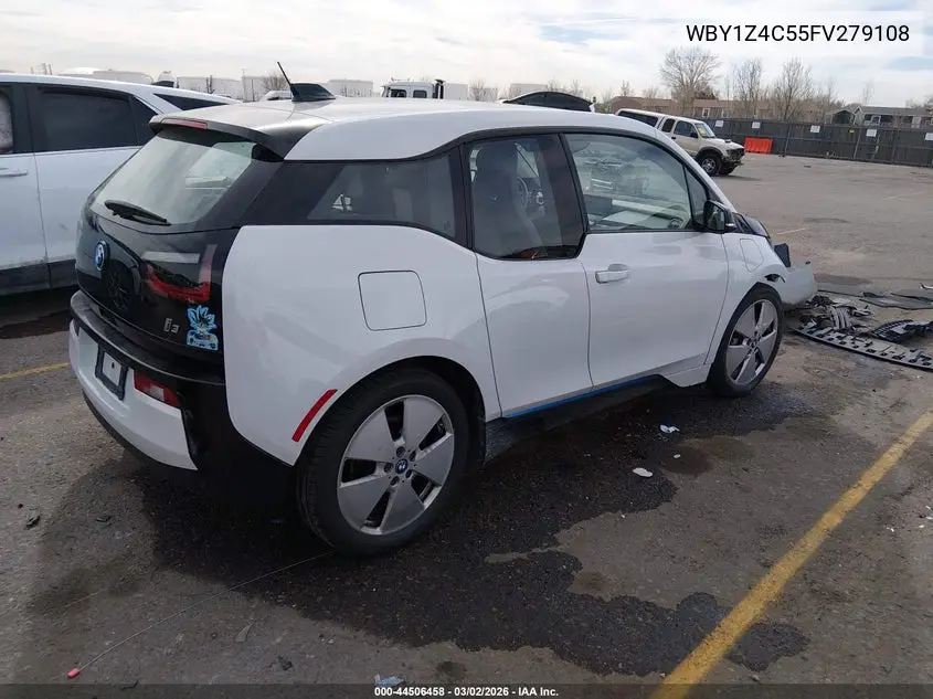 2015 BMW I3 Base W/Range Extender VIN: WBY1Z4C55FV279108 Lot: 44506458