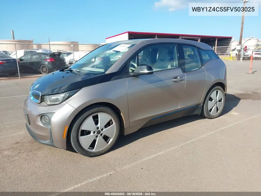 2015 BMW I3 Base W/Range Extender VIN: WBY1Z4C55FV503025 Lot: 45438402