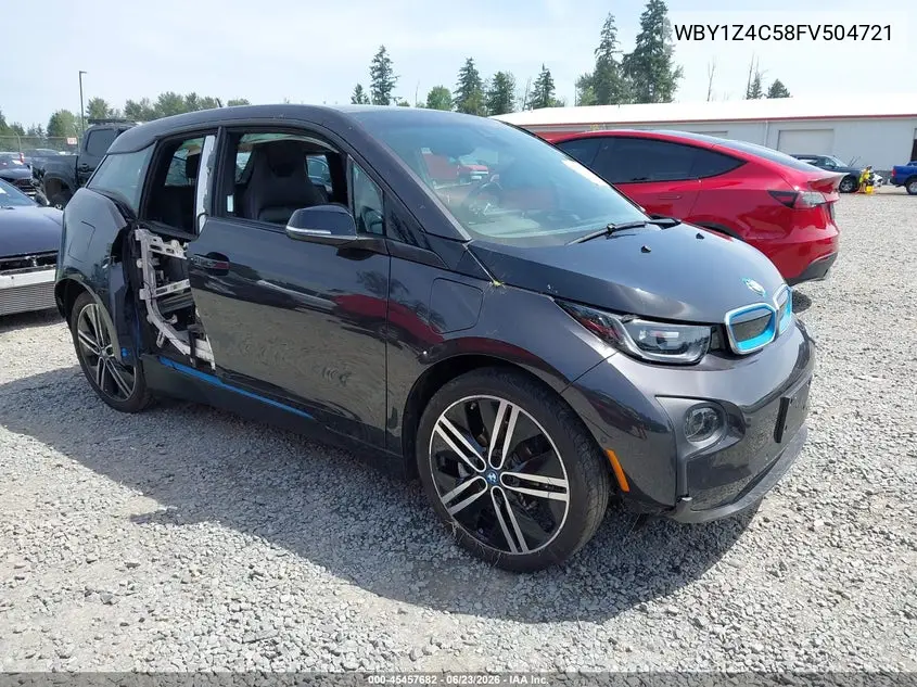 2015 BMW I3 Base W/Range Extender VIN: WBY1Z4C58FV504721 Lot: 45457682