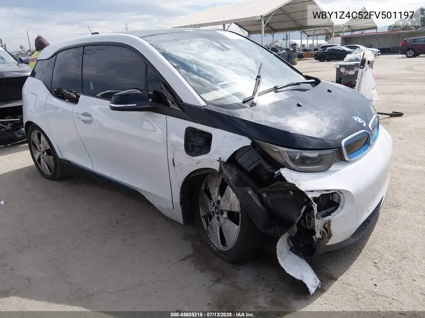 2015 BMW I3 Base W/Range Extender VIN: WBY1Z4C52FV501197 Lot: 45605218