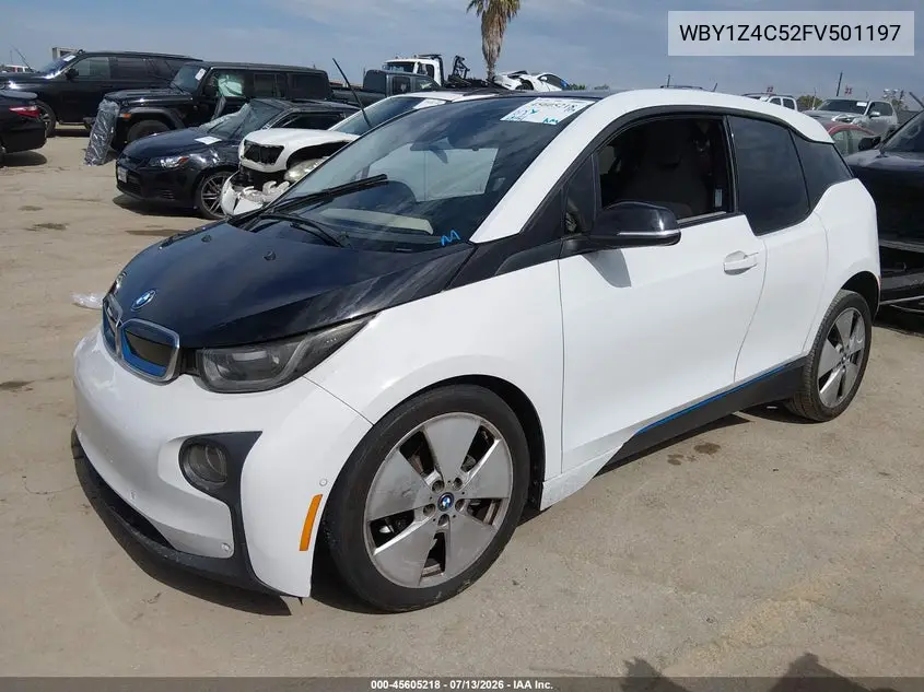 2015 BMW I3 Base W/Range Extender VIN: WBY1Z4C52FV501197 Lot: 45605218