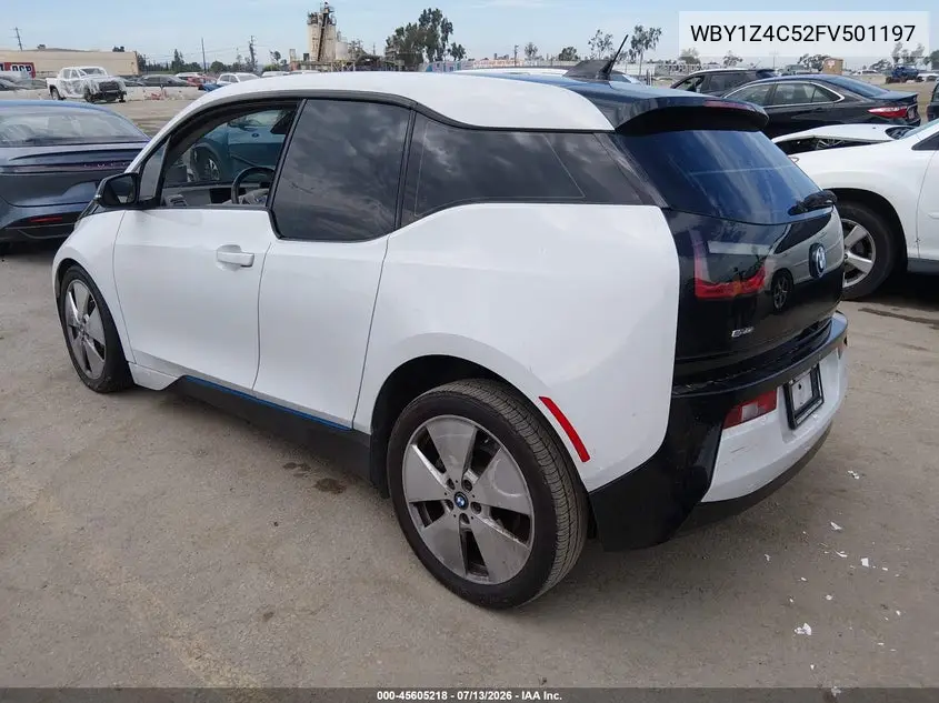 2015 BMW I3 Base W/Range Extender VIN: WBY1Z4C52FV501197 Lot: 45605218