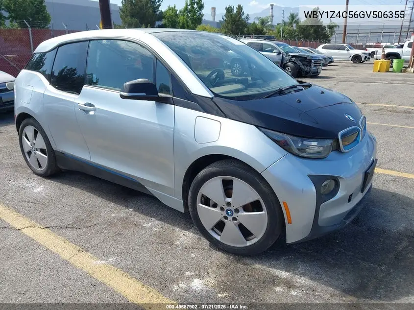 2016 BMW I3 Base W/Range Extender VIN: WBY1Z4C56GV506355 Lot: 45687902