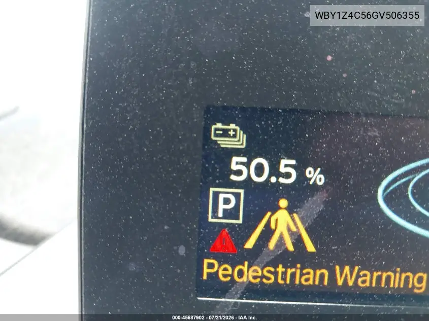 2016 BMW I3 Base W/Range Extender VIN: WBY1Z4C56GV506355 Lot: 45687902