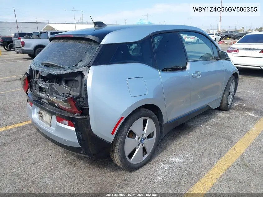 2016 BMW I3 Base W/Range Extender VIN: WBY1Z4C56GV506355 Lot: 45687902
