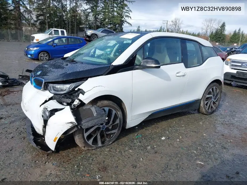 2017 BMW I3 94 Ah W/Range Extender VIN: WBY1Z8C32HV890898 Lot: 44416119